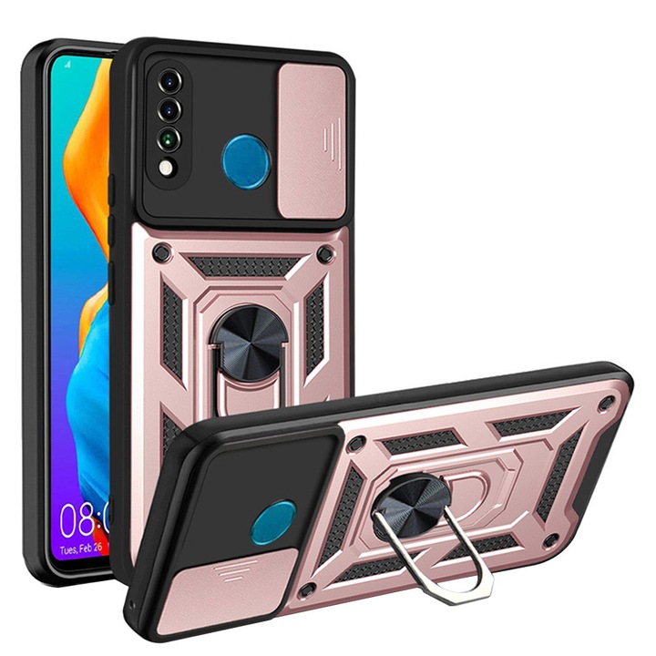 Съвместим калъф за Huawei P30 Lite/P30 Lite New Edition, F34, TPU гел, Розов
