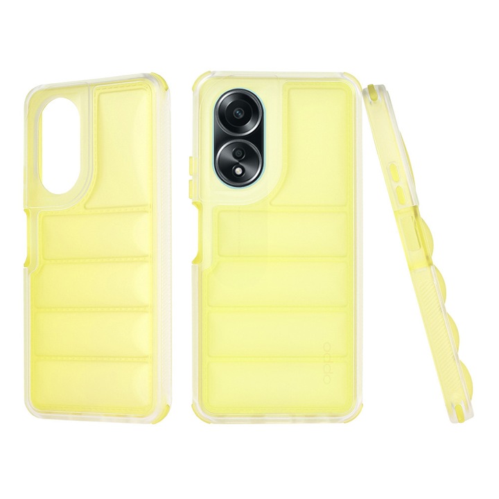 Carcasa de protectie pentru Oppo A58 4G, galben