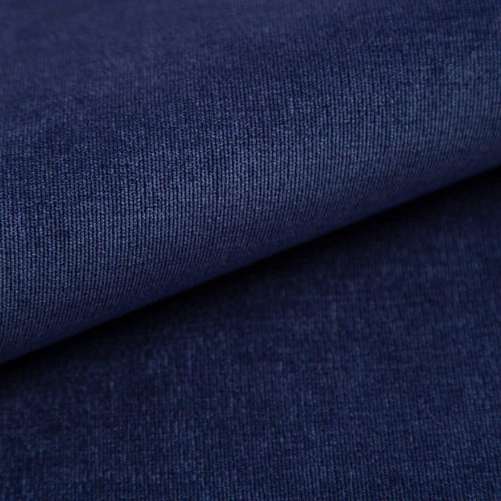 Catifea tapiterie, Stofa tapiterie canapele catifelata, Velur, Material plusat Ibiza, Albastru, 100 x 146 cm, 1 metru liniar