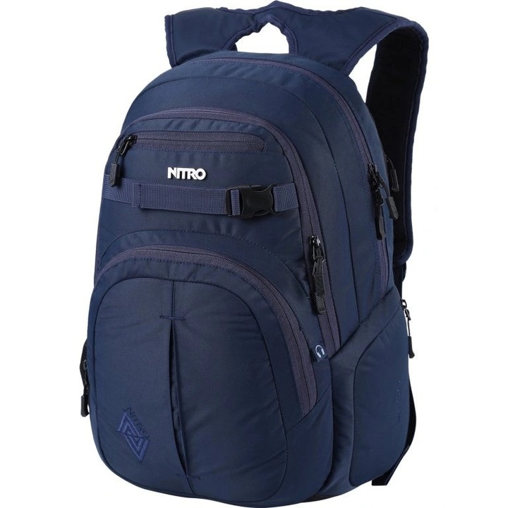 Rucsac Nitro Chase, pentru laptop 17in, cu compartimente multiple, culoare noapte, dimensiuni 30x45cm