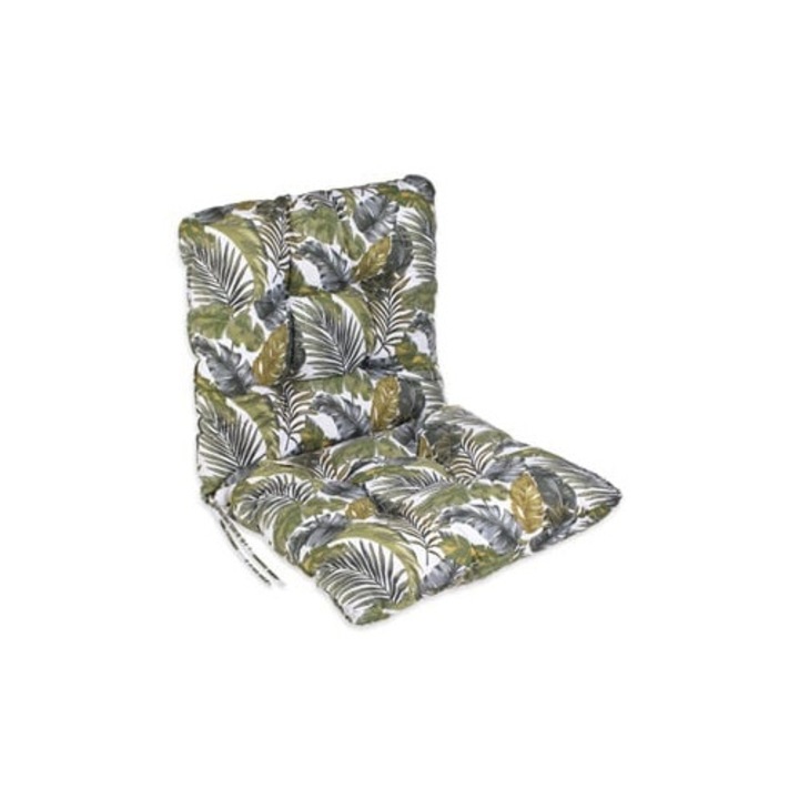 Perna Scaun cu Spatar Frunze de Bananier pentru Spatii Exterioare 100x50cm