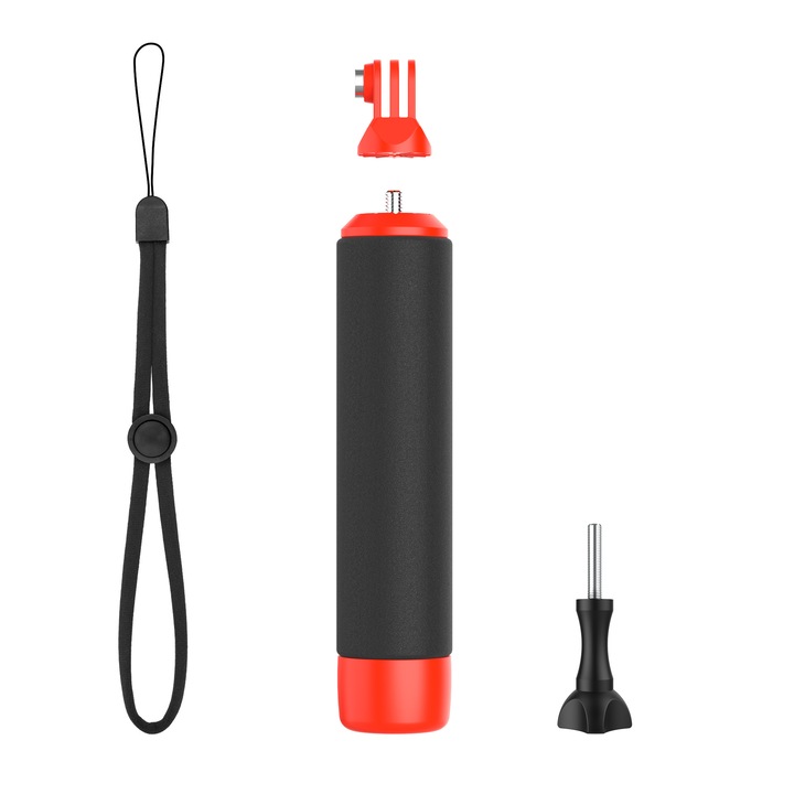 Suport pentru camera de actiune, bara de flotabilitate, textura antiderapanta, 30x5cm