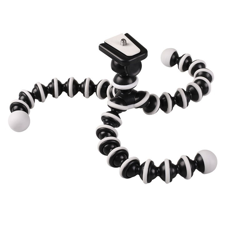 Триподна стойка Octopus за GoPro Hero12/Hero11, среден размер, ABS, с противоплъзгащ захват