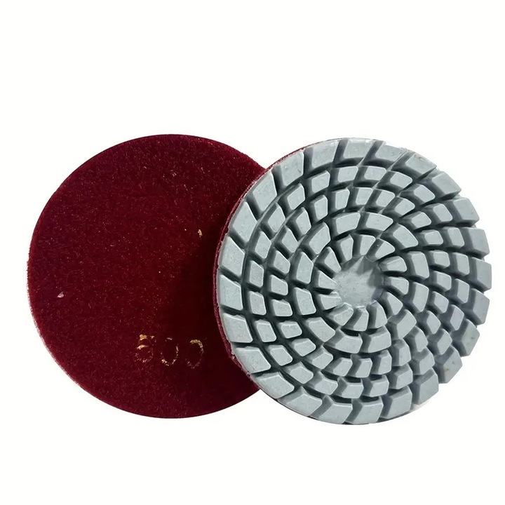 Pad de slefuire cu diamant, 100mm, 500 granulatie, pentru polizarea si renovarea pardoselilor din piatra si ciment