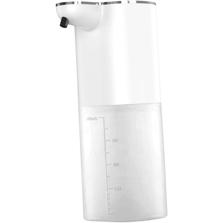 Dispenser de sapun automat, non-contact, pentru baie si bucatarie, montare pe perete sau pe blatul de lucru, din material ABS