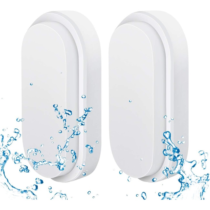 Aplica LED ovala 15W, 4000K, IP54, set de 2 bucati, pentru gradini, terase, garaje, interioare/exterioare