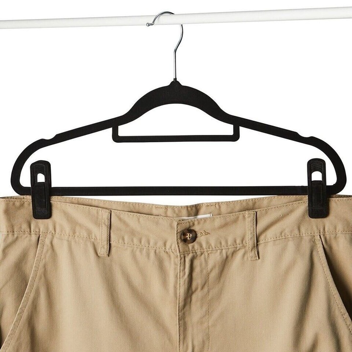 Set 20 clips pentru umerase, negru, 2.2x7x2.2cm