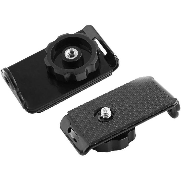 Curea pentru camera cu prindere rapida, 1/4 inch, metal si plastic, dimensiuni 6.4x4x2.5cm, culoare neagra