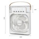 Ventilator portabil mini, racitor de aer, umidificator, 25x20cm, negru