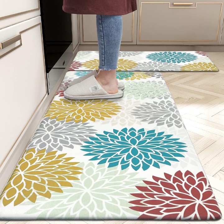 Covoare set, Flower Planting, 40x60cm + 40x120cm, multicolor