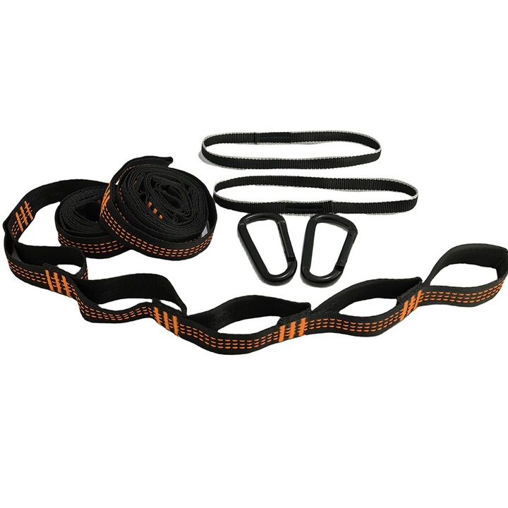 Accesorii hamac, 500 kg capacitate, poliester, set 10+1 bucle, usor de utilizat, 165g per curea