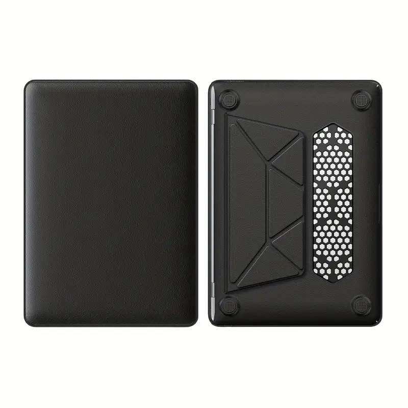 Husa de protectie pentru laptop cu suport integrat, compatibila cu MacBook Air 13, roz