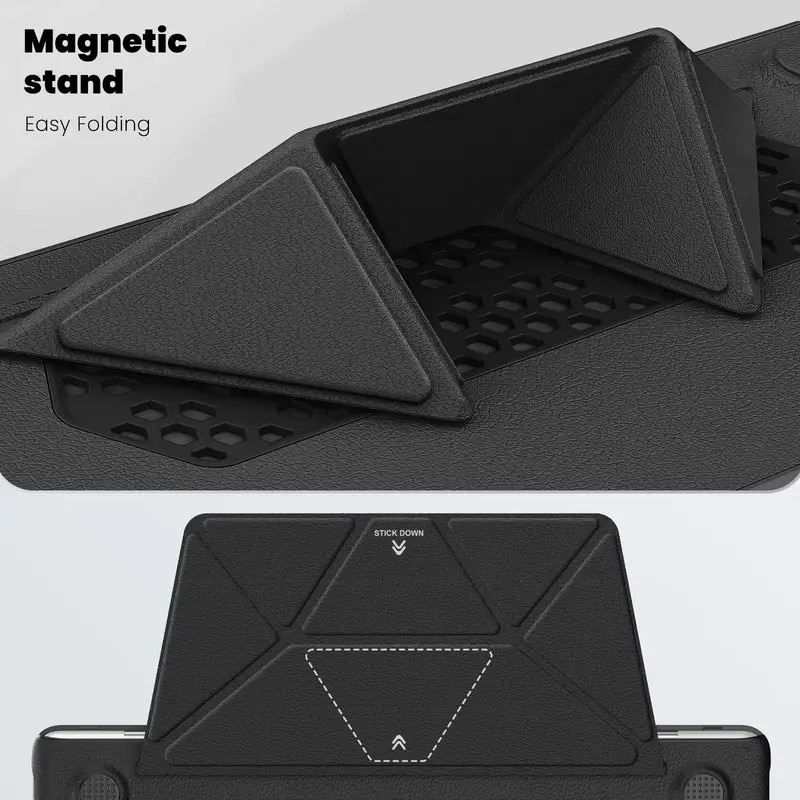 Husa de protectie pentru laptop cu suport integrat, compatibila cu MacBook Air 13, roz