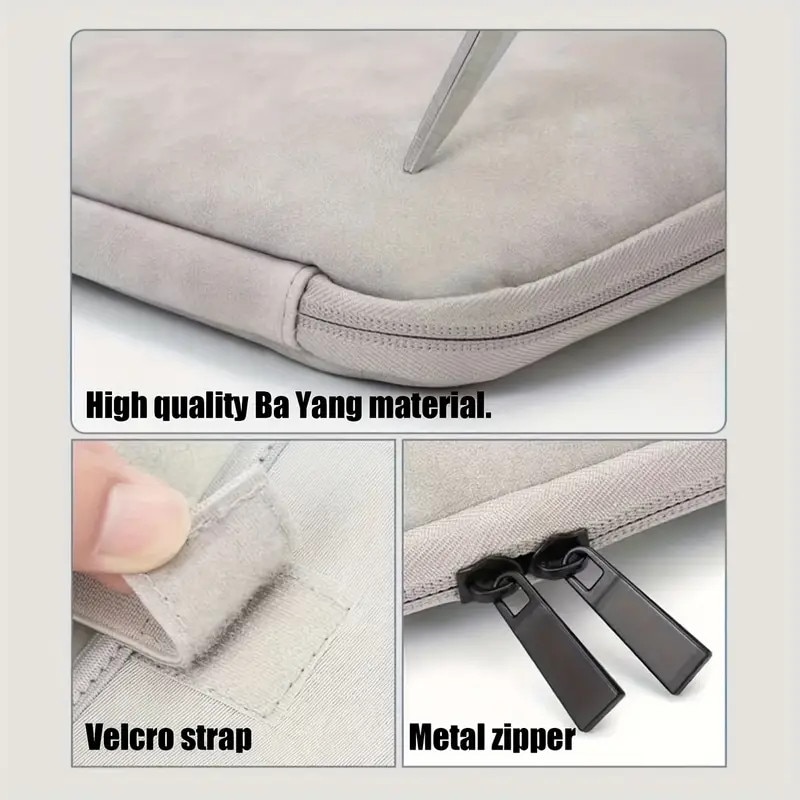 Geanta laptop din piele, design deschis, compartimente multiple, gri, 30x40x10cm