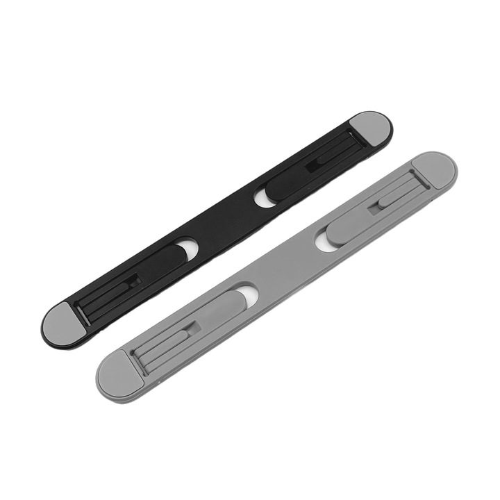 Suport laptop pliabil, ajustabil, 8cm inaltime, disipare caldura, set de doua bucati
