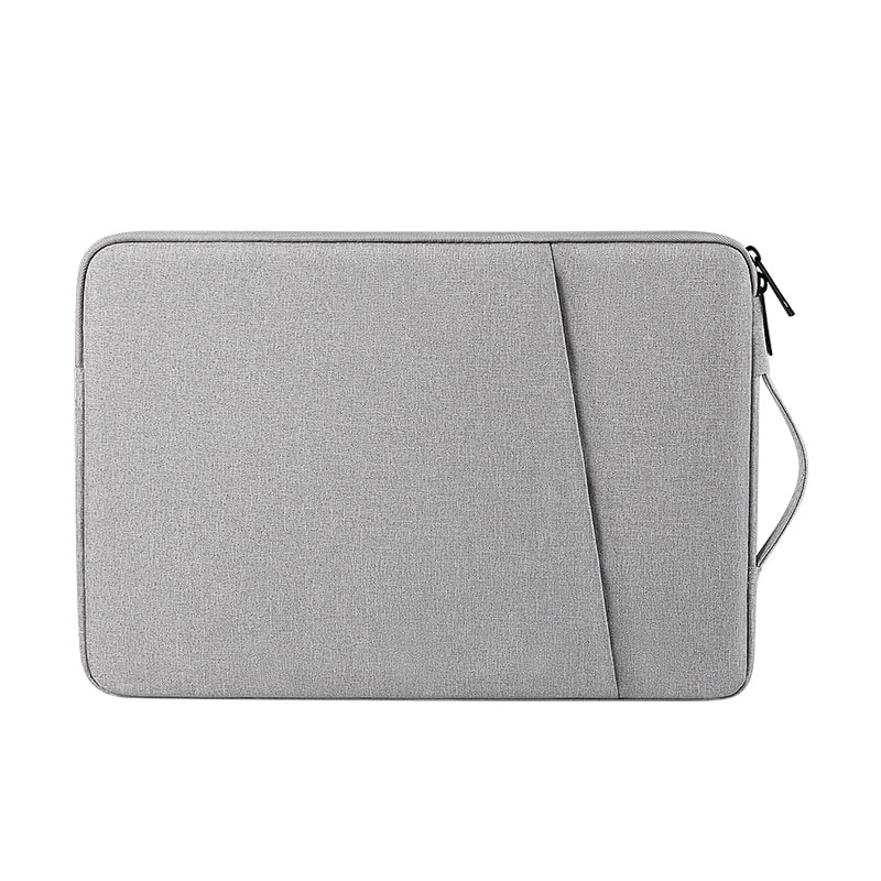 Husa laptop 13.3 inch, gri, design usor, protectie triple, set