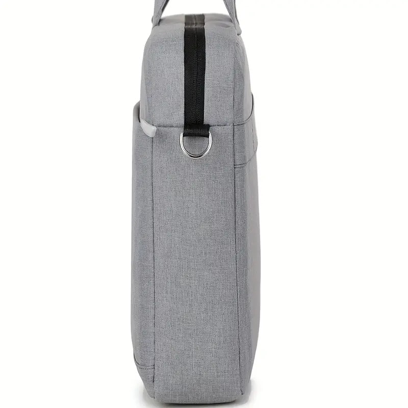 Geanta laptop, 14 inch, gri, cu curea ajustabila si inchidere cu fermoar, protectie completa, design usor.
