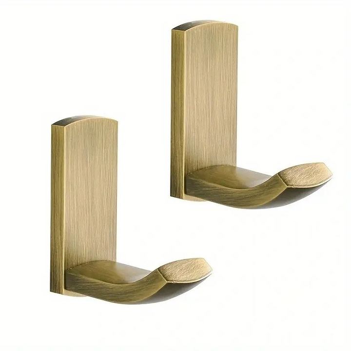 Cuiere set 2 bucati, alama antica, design retro, instalare fara gaurire