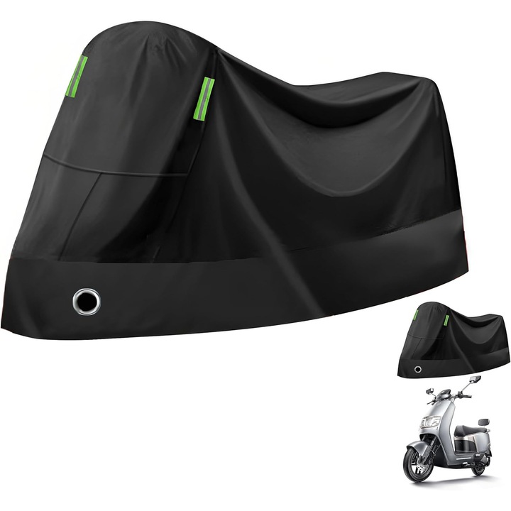 Husa protectie bicicleta, 220x110x95cm, impermeabila, rezistenta la UV, neagra