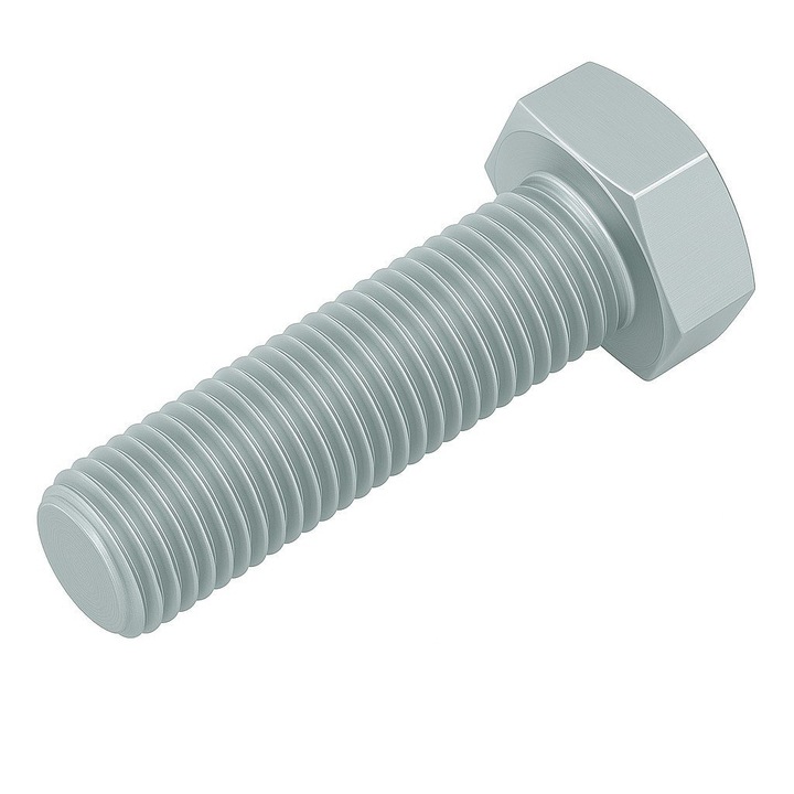 Set 100 buc - Surub cap hexagonal total filetat cu pas fin DIN 961 10.9 M12x1, 25x20 zincat