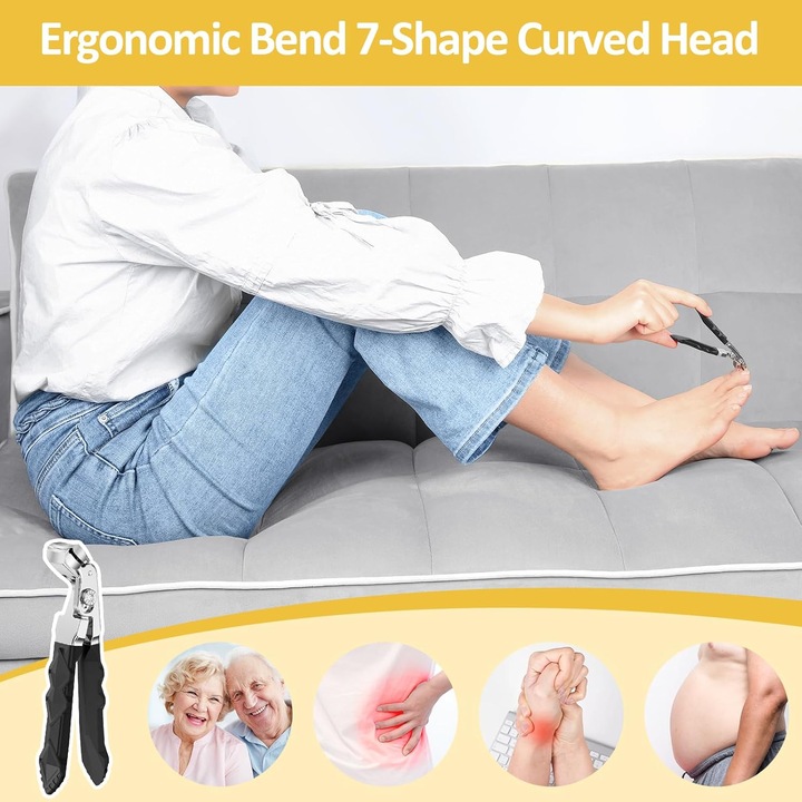 TRS ergonomikus bionikus acél körömcsipesz 10cm vastag körmökhöz