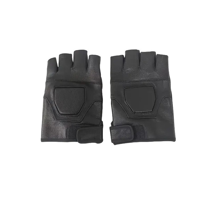 Manusi barbatesti fara degete - manusi elegante pentru condus, stil scurt, nu se pot spala, sigure si confortabile pentru activitati in aer liber, manusi elegante pentru condus, manusi din piele.