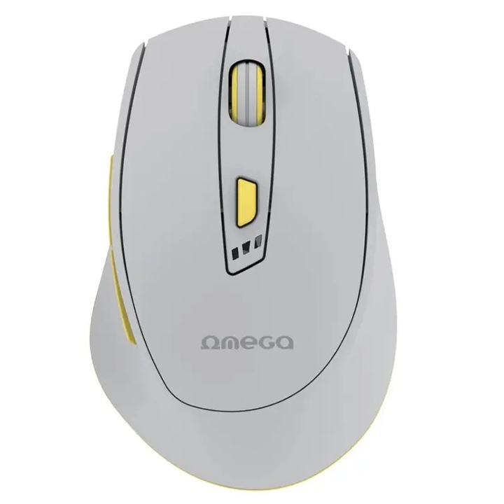 Mouse wireless OMEGA OMC529RWGL, 2400 DPI, gri, 6 butoane