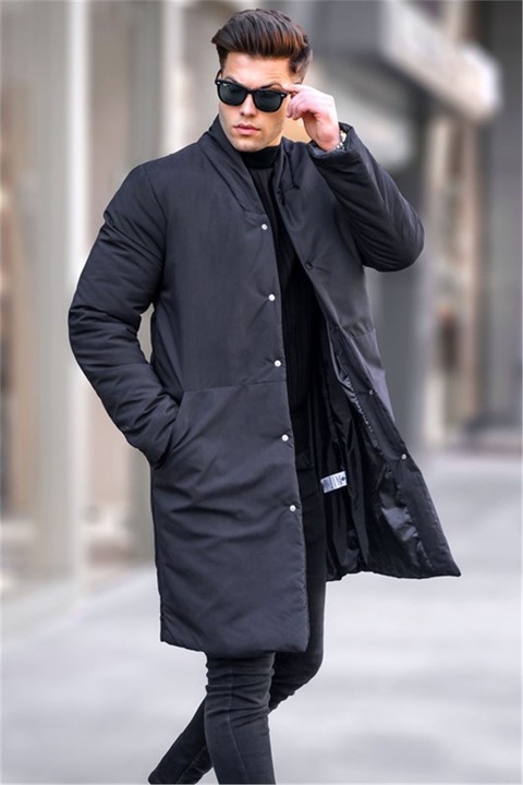 Мъжки якета и елеци, Памук, Madmext, 334289, Черно