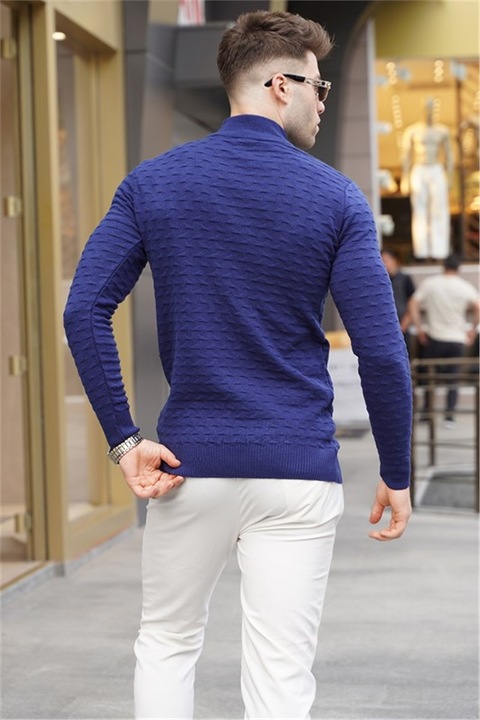 Мъжки блузи, Акрил, Madmext, 333676, Тъмносин, M