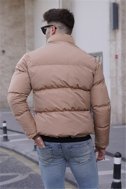 Мъжки якета и елеци, Полиестер, Madmext, 329595, Камел