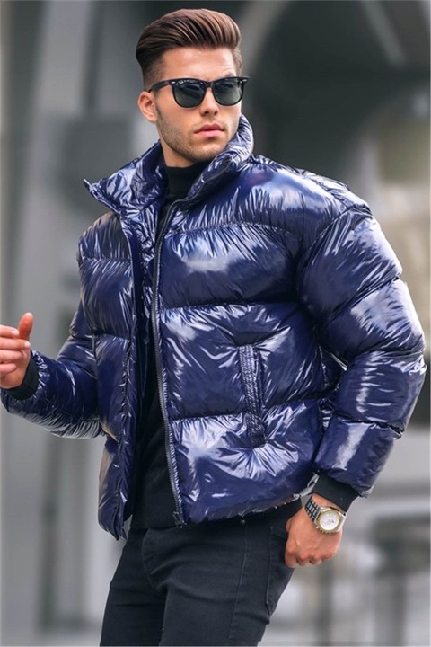 Мъжки якета и елеци, Полиестер, Madmext, 359110, Тъмносин