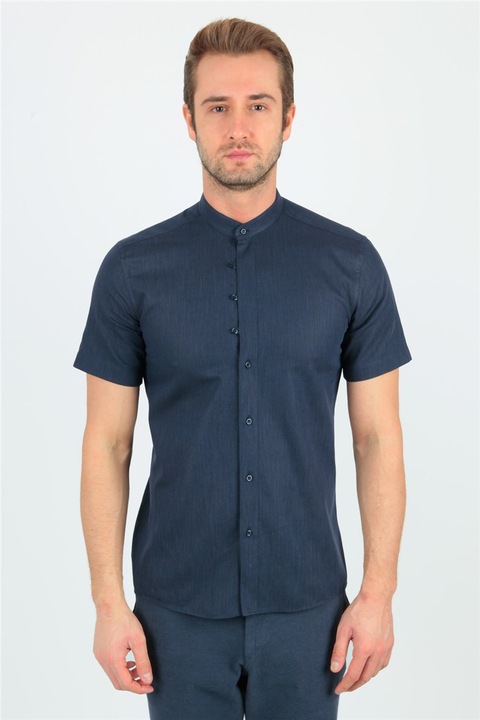 Férfi ingek, Pamut, Centone, 268717, Sötétkék, M