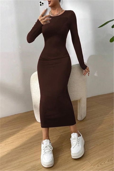 Рокли, Еластан, Madmext, 406919, Кафяво, S