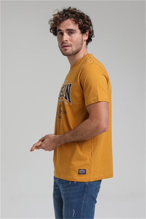 Férfi pólók, Pamut, New World Polo, 371579, Mustár, M