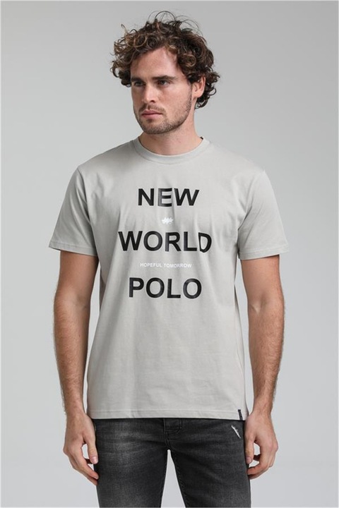Férfi pólók, Pamut, New World Polo, 371511, Szürke, M