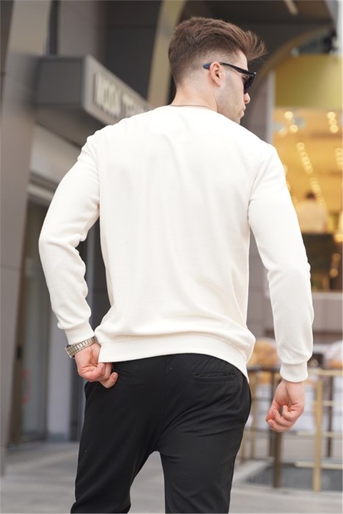 Мъжки блузи, Памук, Madmext, 357933, Екрю