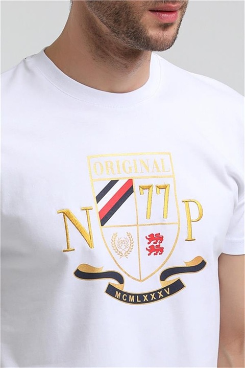 Férfi pólók, Pamut, New World Polo, 371427, Fehér, XL