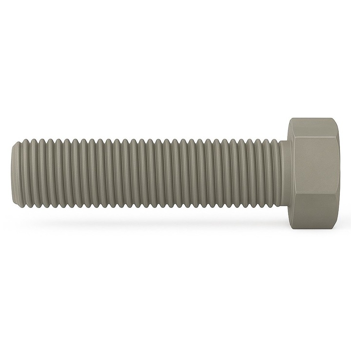 Set 200 buc - Surub cap hexagonal total filetat DIN 933 8.8 M10x25 otel zincat termic la cald