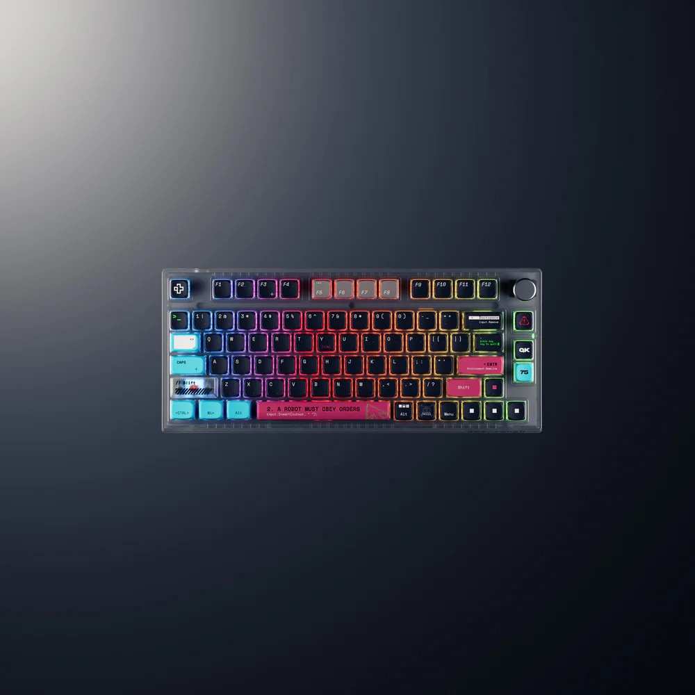 QwertyKey75 Terminal Linear Switch Bluetooth Wireless Hotswap RGB