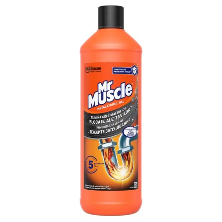 Solutie pentru desfundat tevi, Mr. Muscle, 1L