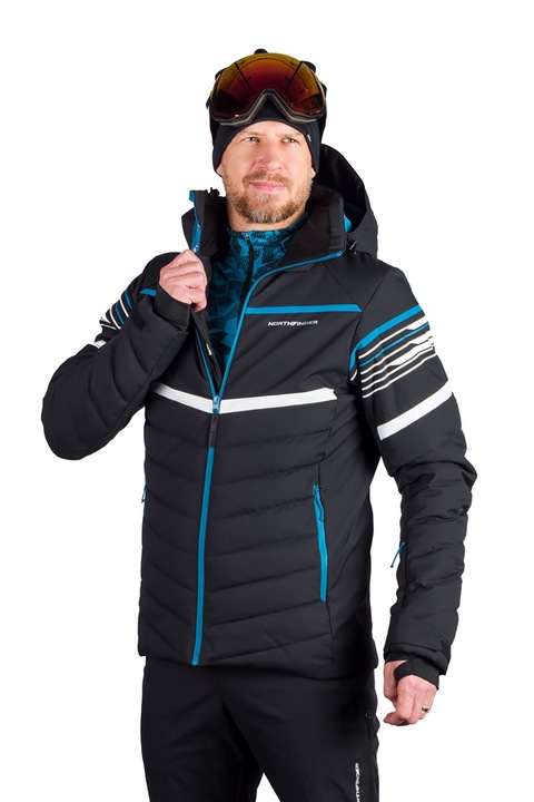 Geaca schi 2L 10K/10K barbati Yarognev, Negru/Albastru