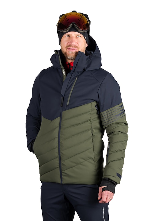 Geaca schi 2L 10K/10K barbati Zygmunt, Kaki/Bleumarin