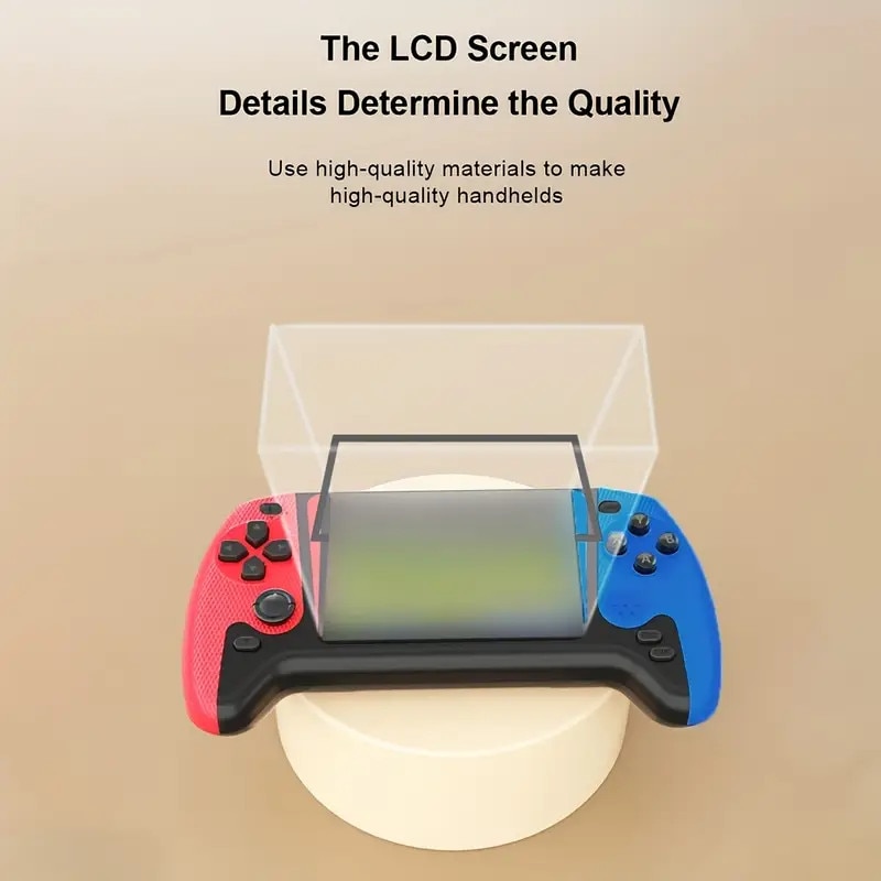 Consolă portabilă Retro-Bit, 500 jocuri, ecran HD 3.5 inch, baterie reîncărcabilă 1200 mAh, dimensiune 16 cm