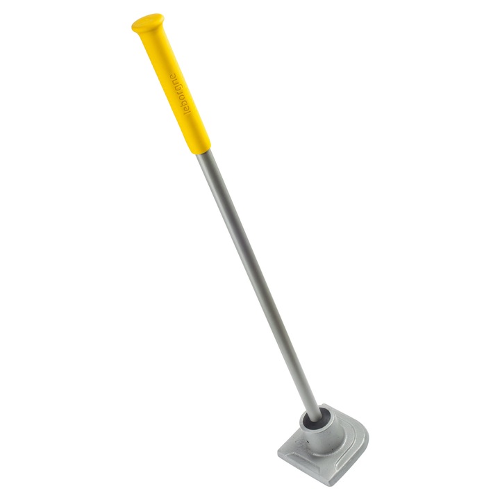 Трамбовка Leborgne Nanovib с глава от лята стомана с прави ъгли и един заоблен ъгъл, 104 x 16 см, 5 кг