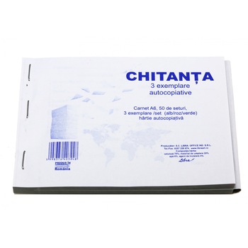 Chitantier A6 3 EX. 150F Autocopiativ ( chitanta ) Chitantier A6 3 EX. 150F Autocopiativ ( chitanta )