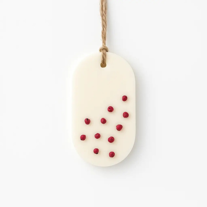 Szekrényillatosító Lunera – Bőr & Oud - Ovális, kézműves, illatosított viasz, illatviasz, természetes viasz, 25g