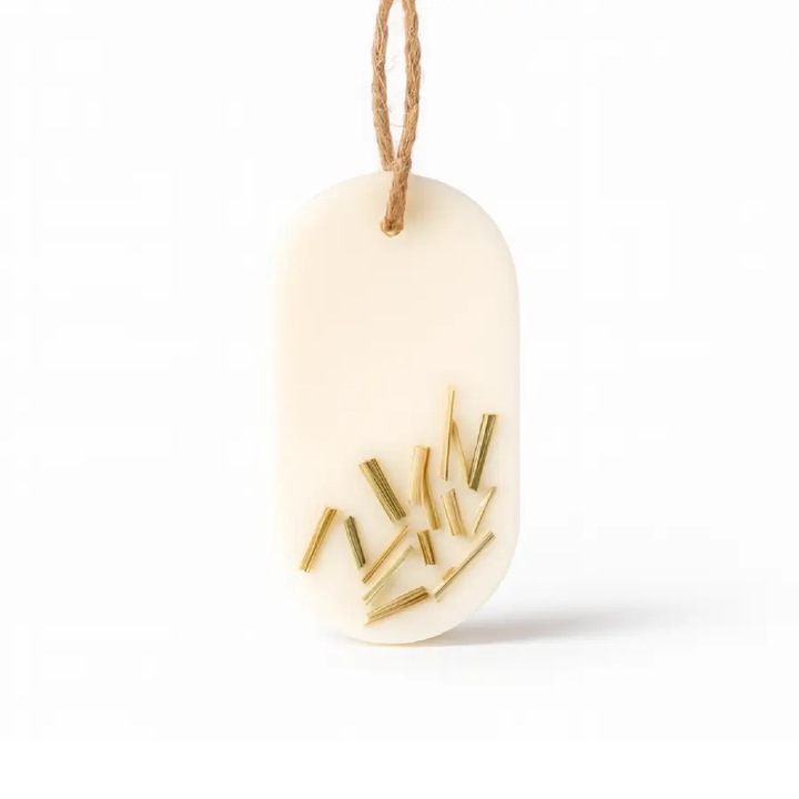 Lunera Szekrényillatosító – Citromfű & Gyömbér - Ovális, kézműves, illatosított viasz, illatviasz, természetes viasz, 25g