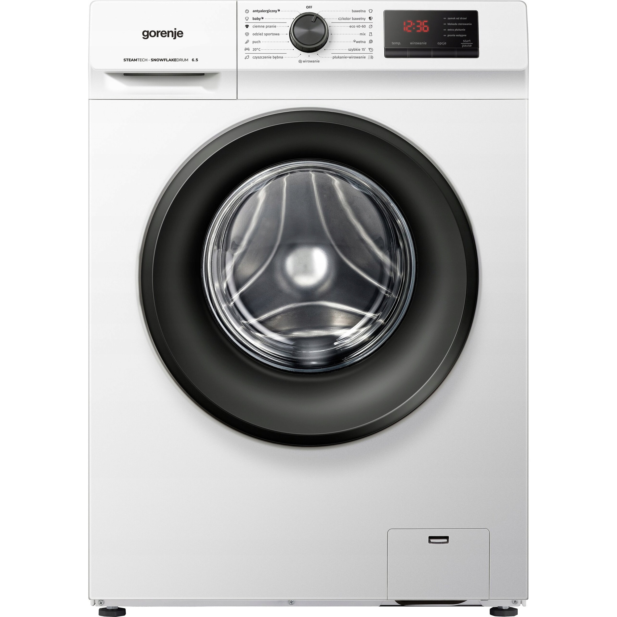 Masina de spalat rufe Gorenje WNHB6X2SDS/PL 6.5kg 1000rpm Slim 44cm Alb, cu functii de abur