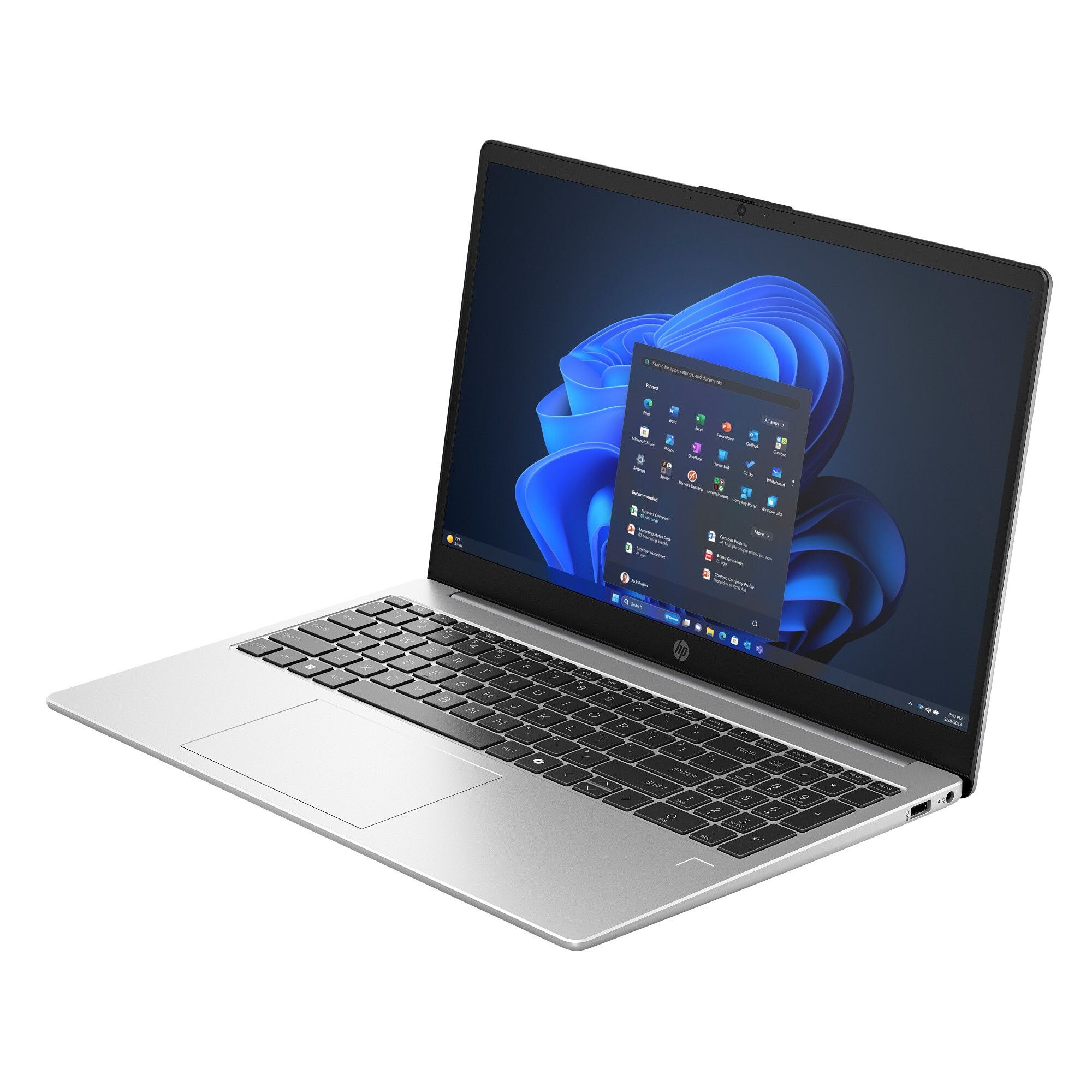 Laptop HP NoteBook 250 G10 B9YN9ET, 15.6 inch 1920 x 1080, Intel 120U 10 C / 12 T, 1.4 GHz - 5.0 GHz, 12 MB cache, 15 W, 16 GB DDR4, 512 GB SSD, Intel Graphics, Fara sistem de operare