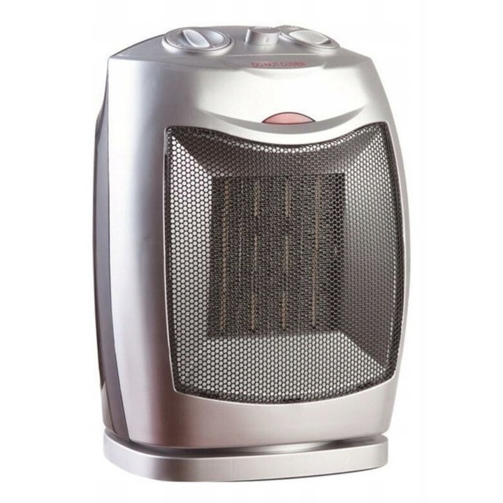 Hőlégfúvó KEPLAND PTC, fehér, 2000W, 3 teljesítményfokozat, oszcilláló, 160x190x300mm